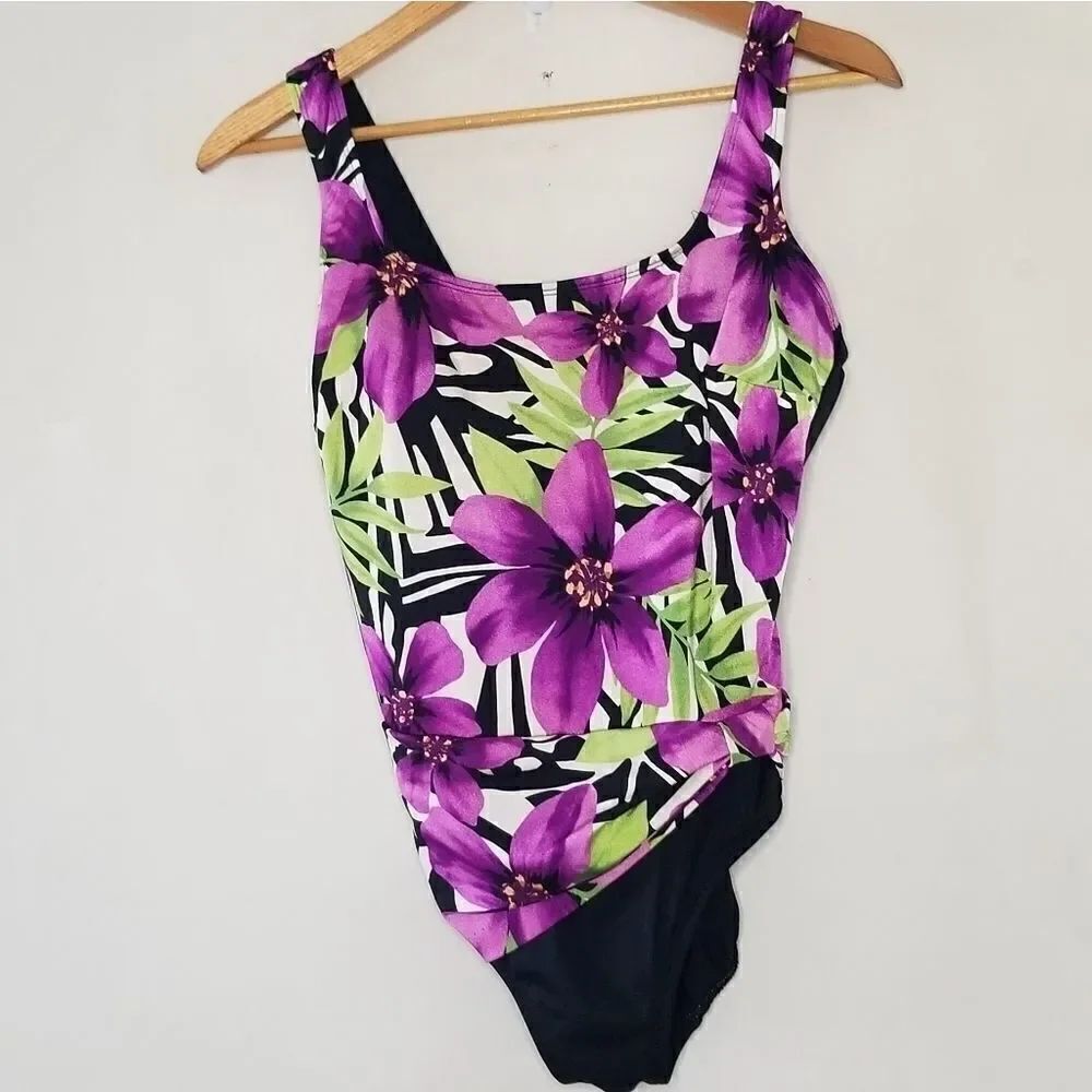 Croft and Barrow one piece swimwear size 14